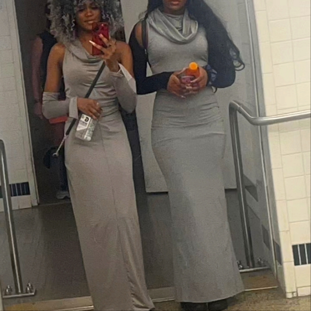 Small Grey fitted dress